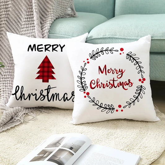 Festive Elegance: 45cm Christmas Cushion Cover for Joyful Home Decor