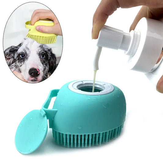 Silicone Pet Bath Massage Gloves for Dogs and Cats