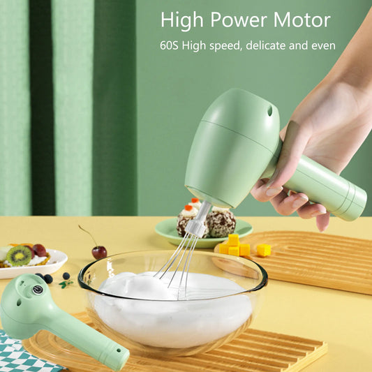 Wireless Portable Electric Food Mixer - Compact and Efficient Kitchen Hand Blender