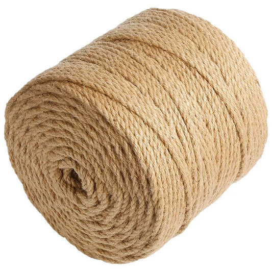 1mm-10mm Natural Jute Rope String Ribbon - Eco-Friendly Vintage Cord for DIY Crafts and Home Decor