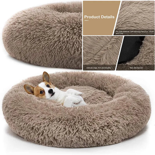 Comfortable Donut Cuddler Round Pet Bed